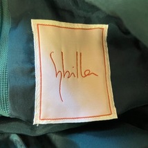 シビラ Sybilla ロングスカート サイズM - ダークグリーン×ライトブルー×マルチ レディース フラワー(花) ボトムス_画像3