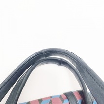 ピエールアルディ PIERRE HARDY ハンドバッグ - PVC(塩化ビニール)×レザー ピンクベージュ×黒×ライトブルー バッグ_画像6