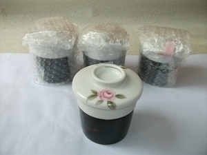 陶器　茶碗蒸器　ビーエー陶器　FINE　SEYEI CHINA　花柄　ボーンチャイナ　和食器 レトロ　ビンテージ