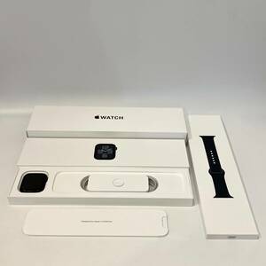 【中古】Apple Watch SE 第2世代 44mm MNK03J/A ミッドナイトアルミニウムケース ミッドナイトスポーツバンド 