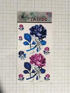 ◆ TATTOO シール タトゥー ステッカー 薔薇 バラ ローズ ROSE 刺青 入墨 ◆