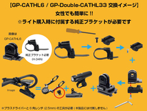 [レックマウント] ダブル用ライトアダプター キャットアイ用 C-C 33mm【GP-Double-CATHL33】_画像4