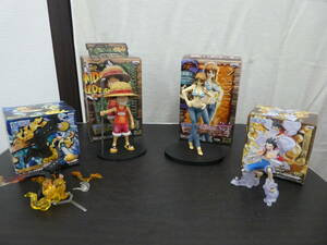 ☆ ONE PIECE ワンピース ルフィ ナミ サンジ フィギュア 4点おまとめ 中古品 1円スタート ☆