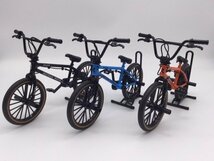 1台売り　ブラック　1/8 金属製 BMX　バイシクルモトクロス　自転車 ミニチュア　模型　バイク　ビーエムエックス　ビメックス_画像6