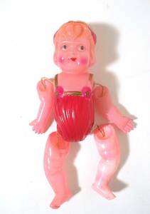 セルロイド人形 カチューシャ人形 ピンク ベイビードール ビンテージドール お人形