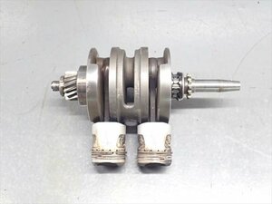 εEQ02-253 ホンダ CB125 ベンリィ BENLY (昭和42年式) エンジン クランクシャフト コンロッド 破損無し！ピストンピン固着有り！