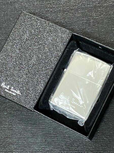 zippo ポールスミス コレクション 前面加工 シルバー 希少モデル 2018年製 Poul Sumith COLLECTION ケース 保証書付き