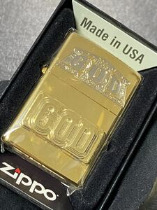 zippo ミリオンゴッド 立体メタル ゴールド 希少モデル 2019年製 ケース 保証書付き