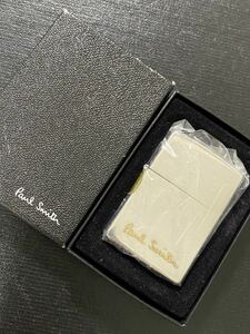 zippo ポールスミス ゴールド加工 シルバー 希少モデル 2005年製 Poul Sumith ケース 保証書付き