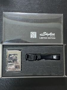 zippo SKYLINE KPGC10 GT-R 限定品 スカイライン 年代物 1999年製 シリアルナンバー NO.0407/2000 専用ケース ストラップ 保証書付き