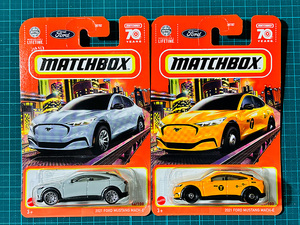 マッチボックス2021 FORD MUSTANG MACH-E フォード マスタング マッハ イエローキャブ 70周年【2台セット】NYC MATCHBOX