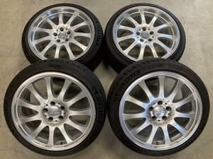 □5024 バリ山 良品 Carlsson カールソン CR1/11 19インチ 8.5J +40 10J +45 5穴 114.3 アルミホイール 225/40ZR19 255/35ZR19 PILOT SPORT