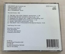 CDB3994 リー・コニッツ・カルテット LEE KONITZ / いつか王子様が 輸入CD国内仕様　ゆうメール送料100円_画像2