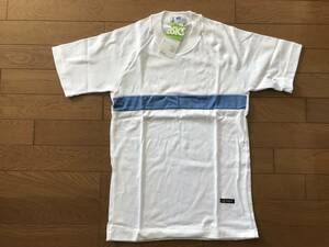 当時物　未使用　デッドストック　アシックス ジェレンク　半袖Tシャツ　クールネック　体操服　サイズ：M　　TM9859