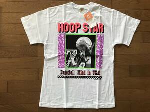 当時物　未使用　デッドストック　HOOP HAVEN SAKAI　半袖Tシャツ　丸首　バスケットボール　品番：HS-19　サイズ：L　　TM9875