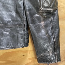 希少モデル☆VINTAGE 70's Lewis Leathers GT Monza ヴィンテージ 70年代 ルイスレザー GTモンザ カウハイド ブラック/40相当_画像7