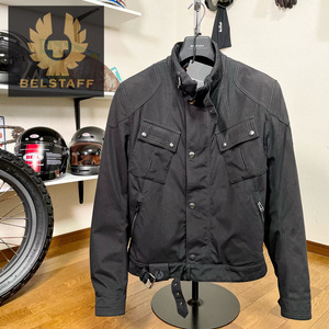 定価９万☆BELSTAFF Pure Motorcycle SULBY STRAIGHT BLOUSON ベルスタッフ 防水 ウインタージャケット ブラック/XL