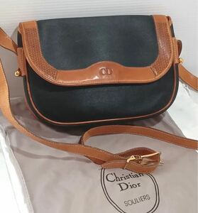 AA 17# превосходный товар Christian Dior Dior кожа сумка на плечо 
