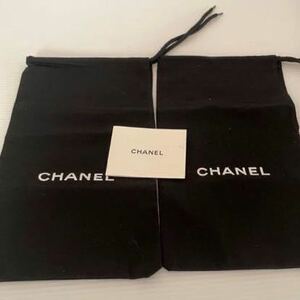 F115★未使用 CHANELシャネル 保管袋 黒 ブラック 保存袋