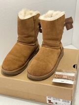 未使用 ■UGG ムートンブーツ UGG ムートンブーツ レディース アグ 定番 おしゃれ ブランド ショートブーツ23cm ロゴリボン付属 箱あり_画像1