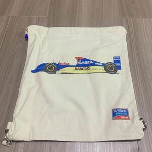 当時物 SPEEDBOX F1 SASOL JORDAN YAMAHA リュックサック ナップサック 巾着 サソル ジョーダン ヤマハ OZホイール グッドイヤー 日本GP