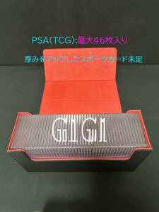 「G1G1」PSA/BGS鑑定カード収納 ケース（ストレージボックス、デッキホルダー）レッド大容量タイプ