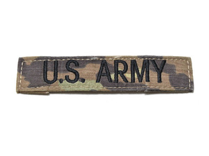 米軍実物 ARMY ネームタグ ネームテープ ベルクロ 陸軍 スコーピオン/OCP マルチカム F889