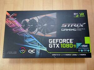 動作品　ASUS R.O.G. STRIXシリーズ NVIDIA GeForce GTX1080Ti搭載ビデオカード STRIX-GTX1080TI-O11G-GAMING