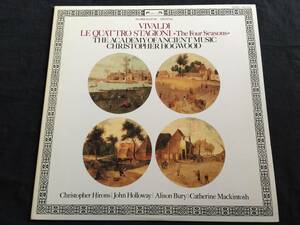 ★Vivaldi ヴィヴァルディ 四季 和声と創意の共演、作品８　LP ★Qsoc2★ The Academy Of Ancient Music,Christopher Hogwood