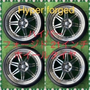 231002-01 BRIDGESTONE POTENZA 5007A ラジアルタイヤ+HIPER FORGED 21inch Wheel