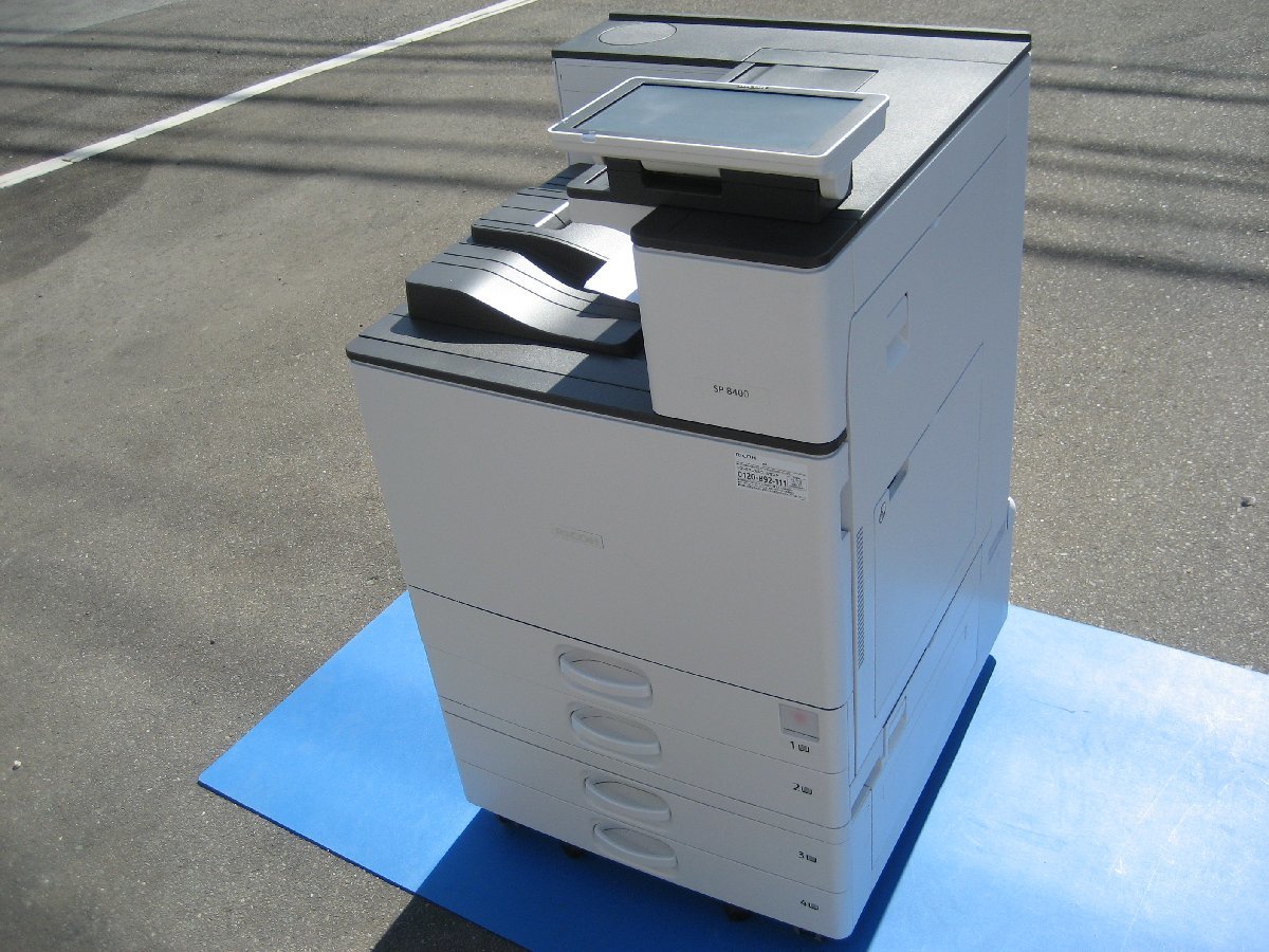 RICOH◎A3モノクロレーザープリンター◎SP8400◎印刷総枚数少 174枚