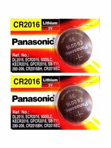 【送料無料】CR2016 2個 Panasonic リチウム電池 コイン電池 ボタン電池 スマートキー リモートキー