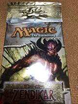 MTG マジックザギャザリング ゼンディカー 旧 ZED ZENDIKAR ブースターパック 日本語 未開封 タカラトミー 絶版 ①_画像3