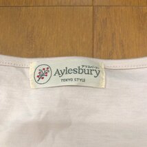 Aylesbury アリスバーリー ビジュー装飾 チュニック カットソー L グレージュ 半袖 Tシャツ 国内正規品 レディース 女性用 東京スタイル_画像3