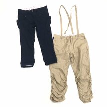 ●Dickies ディッキーズ クロップドパンツ 2点セット L ネイビー ベージュ まとめ テーパード チノパンツ 国内正規品 レディース 女性用_画像1