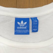 adidas originals アディダスオリジナルス ビッグロゴプリント Tシャツ L 白 ホワイト 半袖 カットソー 国内正規品 レディース 女性用_画像3