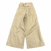 ●Dickies×Spick&Span ディッキーズ スピック&スパン ベルト付 ワイド ガウチョパンツ 36(S) ベージュ ハイウエスト ワイドパンツ_画像2