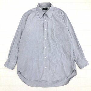 dunhill ダンヒル ワンポイント刺繍 ドレスシャツ 41-78(JP:L相当) グレー 長袖 ワイシャツ カッターシャツ 日本製 国内正規品 メンズ 紳士