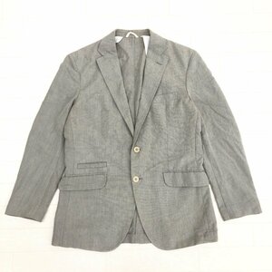 ●23区 HOMME 23区オム 背抜き リネン混 スーツジャケット 48(L) グレー系 麻 国内正規品 メンズ 紳士