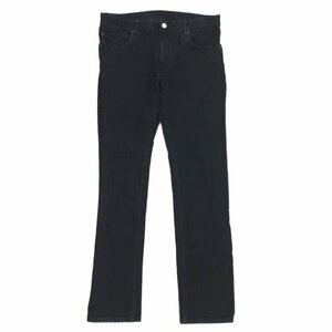 ●BEAMS ビームス ストレッチ スリム デニム パンツ M w82 黒 ブラック カラーデニム 国内正規品 メンズ 紳士