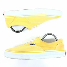 ●VANS ヴァンス エラ キャンバス ローカット スニーカー 24.5cm イエロー ERA スケボー サーフ バンズ レディース 女性用 婦人_画像6