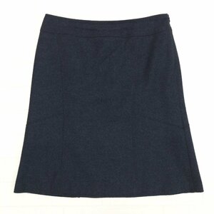 美品 自由区 ジユウク フレアスカート 42(XL) w76 チャコール 日本製 ミディ丈 LL 2L ゆったり 大きいサイズ 国内正規品 レディース 女性用