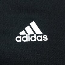 ●adidas アディダス ロゴプリント フルジップ スウェット パーカー O 黒 ブラック 長袖 フーディ ジャージ 特大 大きい 2L LL XL メンズ_画像4