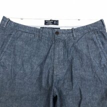 ●Abercrombie&Fitch アバクロンビー&フィッチ シャンブレー パンツ 36 w96 紺系 ネイビー系 XL 2L LL 特大 大きいサイズ アメカジ メンズ_画像5