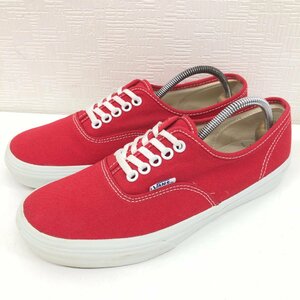 ●B&Y UNITED ARROWS別注 VANS ユナイテッドアローズ ヴァンズ オーセンティック キャンバス スニーカー 26cm 赤 バンズ メンズ 紳士