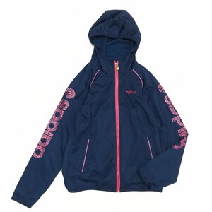 adidas NEO Adidas Zip up jersey Parker M dark blue navy long sleeve f-ti jacket domestic regular goods lady's for women 