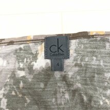 CK Calvin Klein カルバンクライン ペイント柄 カットソー 4(S相当) ブラウン系 日本製 長袖 Tシャツ ロンT 国内正規品 レディース 女性用_画像3