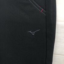 Mizuno GOLF ミズノ ロゴ刺繍 ストレッチ ゴルフパンツ 64 実寸w74 黒 ブラック スラックス 国内正規品 レディース 女性用_画像4