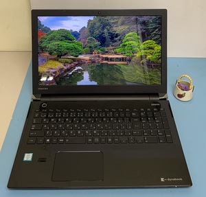 中古ノートパソコン★Windows10★toshiba Core i7-6500U/@2.60GHz/16GB/SSD 128GB/15インチ以上★