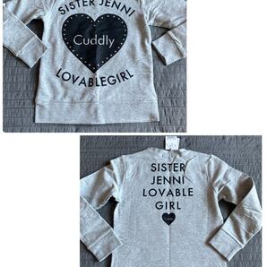 新品JENNIでかロゴスウェットトレーナー130 ziddy 裏起毛Sister JENNI